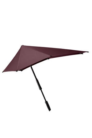 stormparaplu Large Stick bordeauxrood