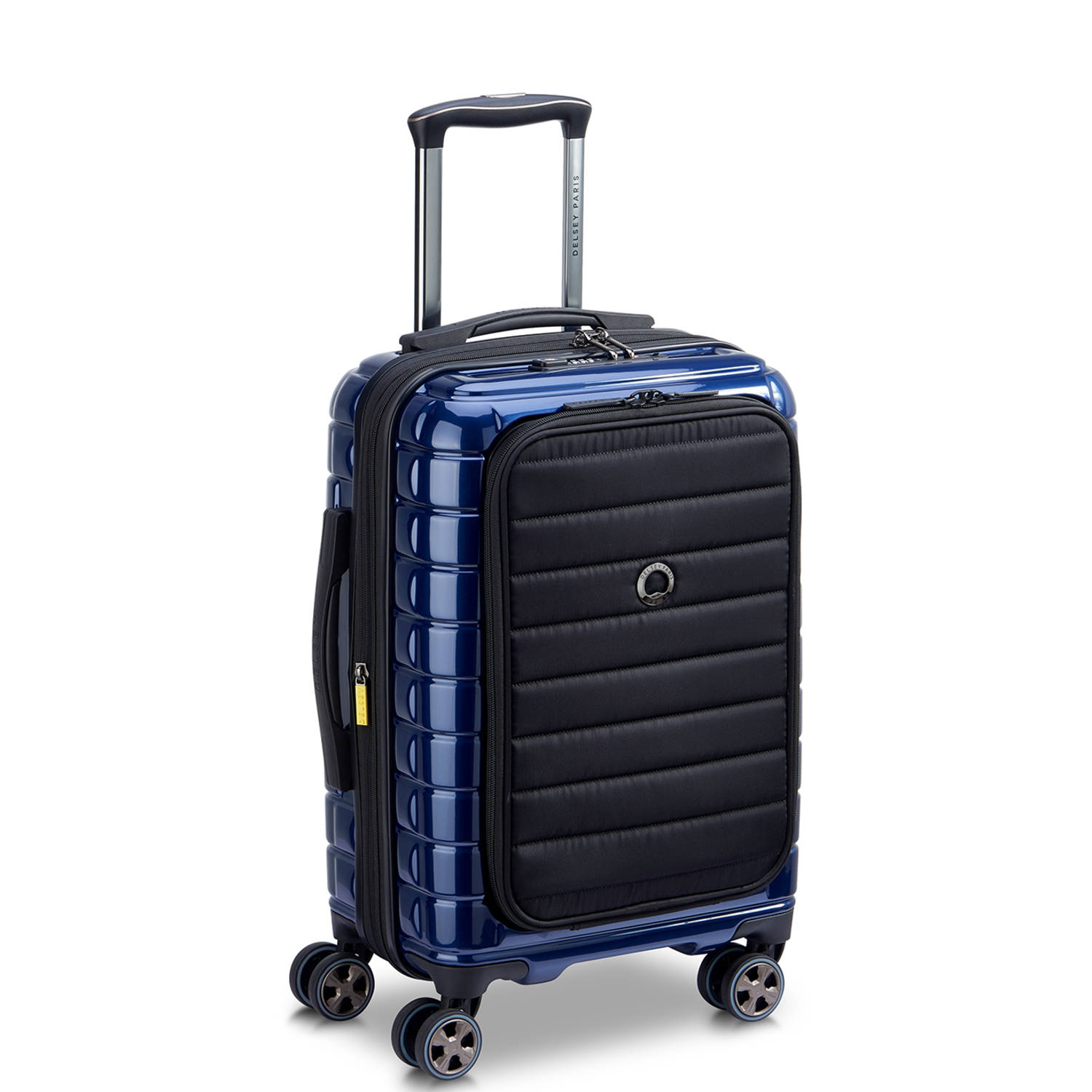 Delsey trolley Shadow 5.0 55 cm. Expandable donkerblauw