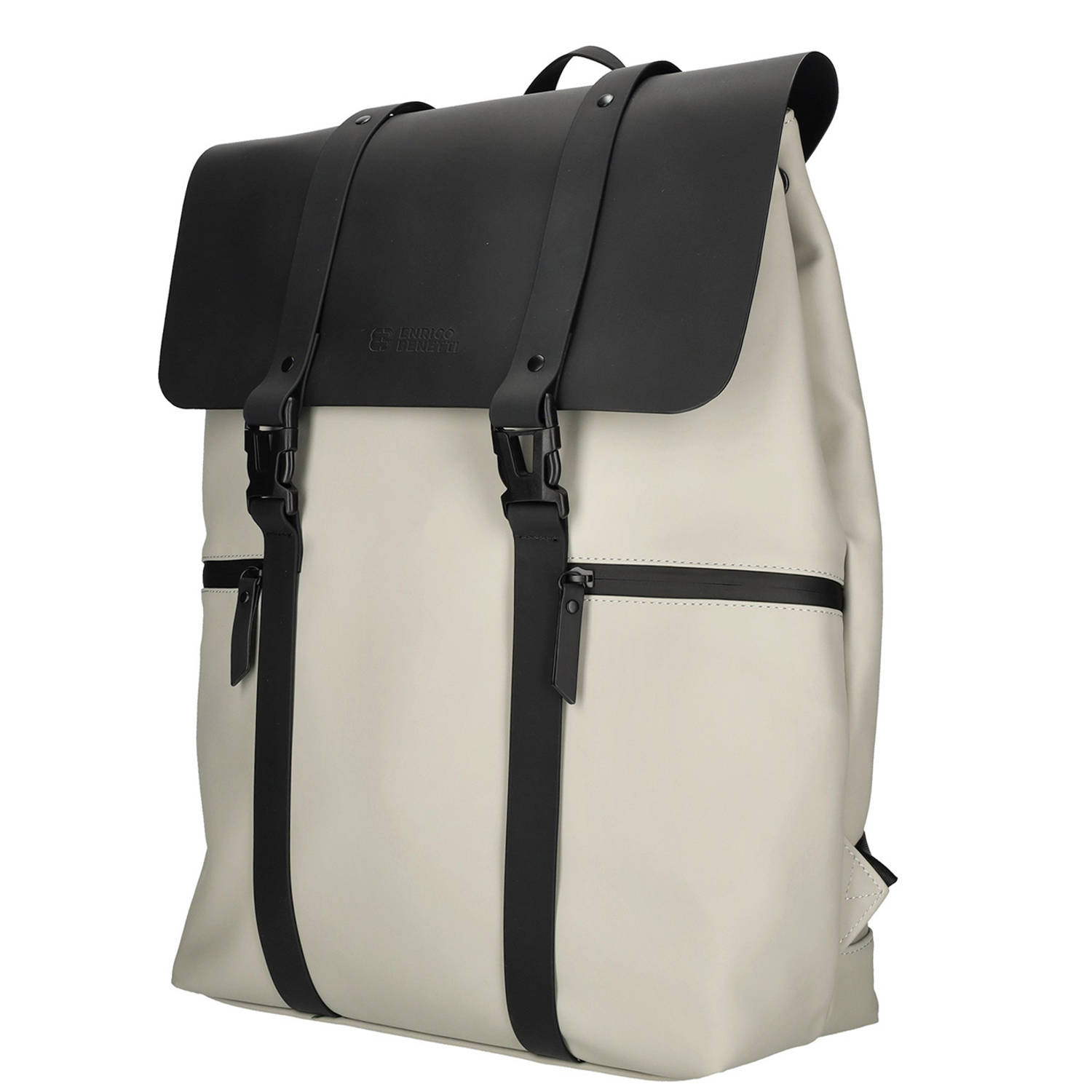 Enrico Benetti rugzak Glasgow beige zwart