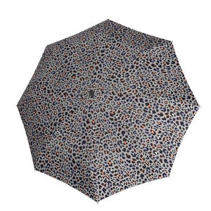 paraplu A.200 Medium met panterprint bruin