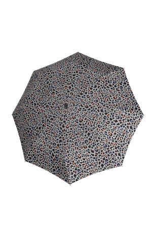 paraplu A.200 Medium met panterprint bruin
