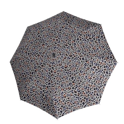 Knirps paraplu A.200 Medium met panterprint bruin afbeelding