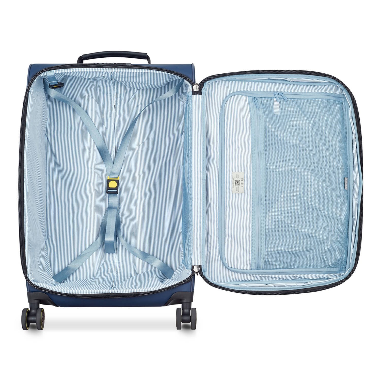 Delsey trolley Turenne Soft 68 cm. Expandable blauw