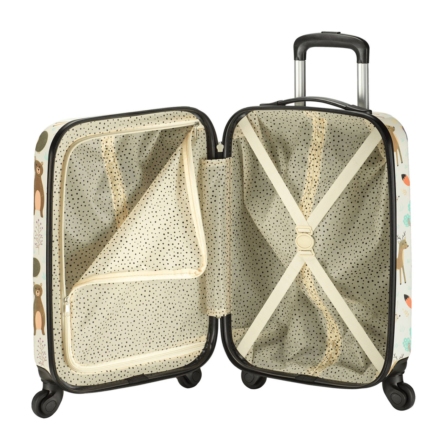 Princess Traveller trolley met all-over print 55 cm. multi