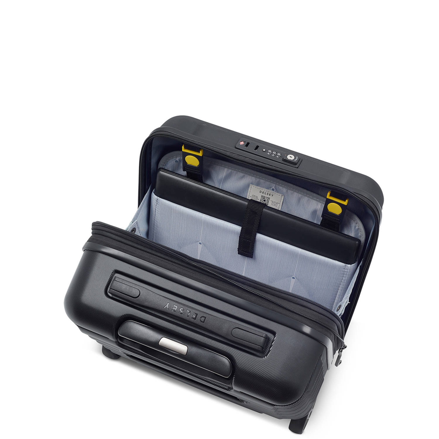 Delsey trolley Shadow 5.0 Underseater 37cm. Expandable zwart