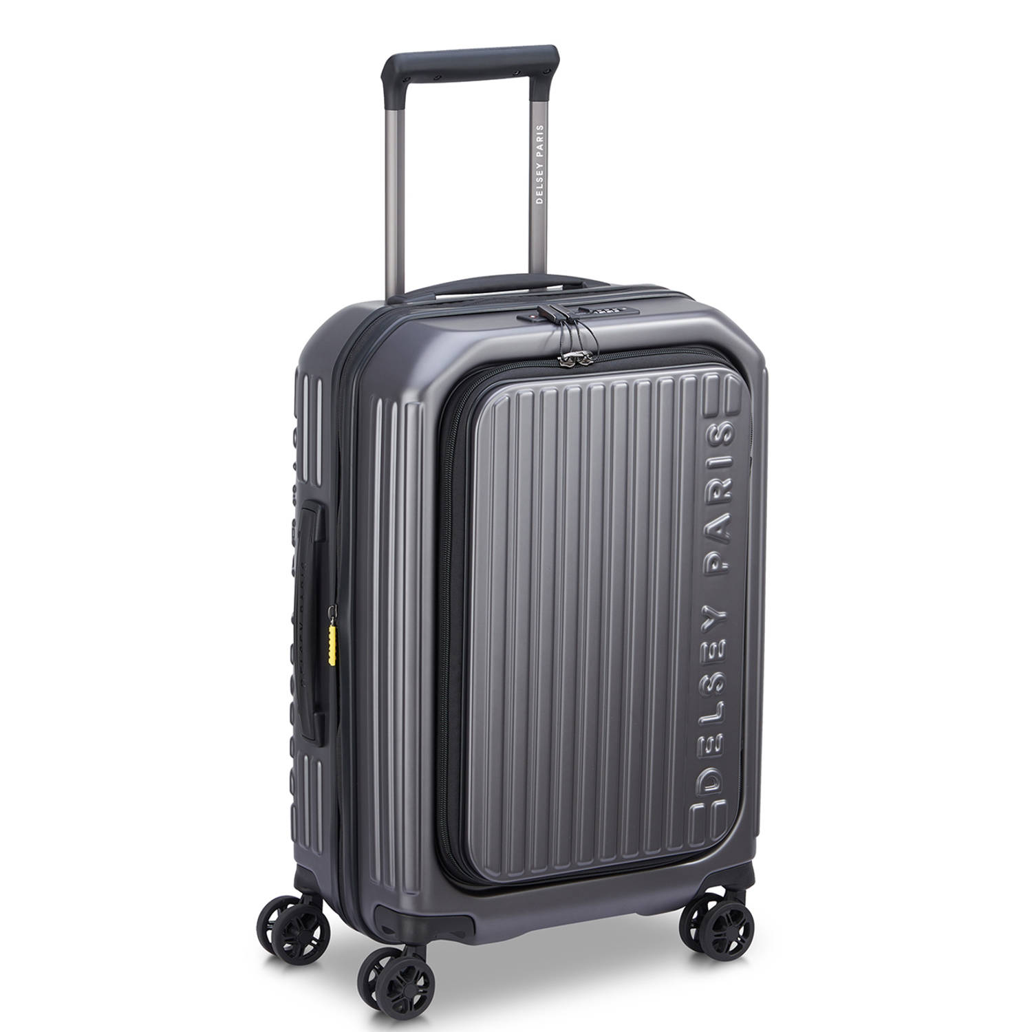 Delsey trolley Securitime 55 cm. Expandable donkergrijs