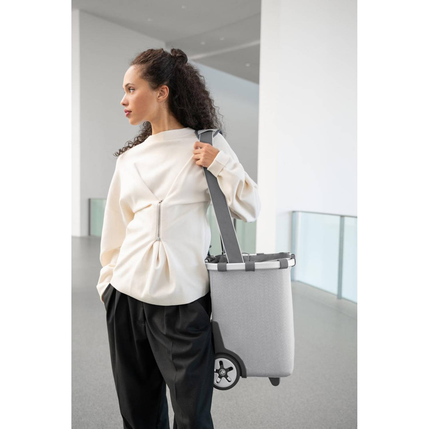Reisenthel boodschappentrolley Shopping Carrycruiser grijs