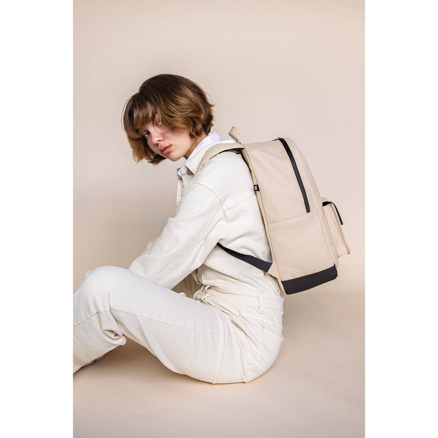 Bold Banana rugzak Zipp Top beige