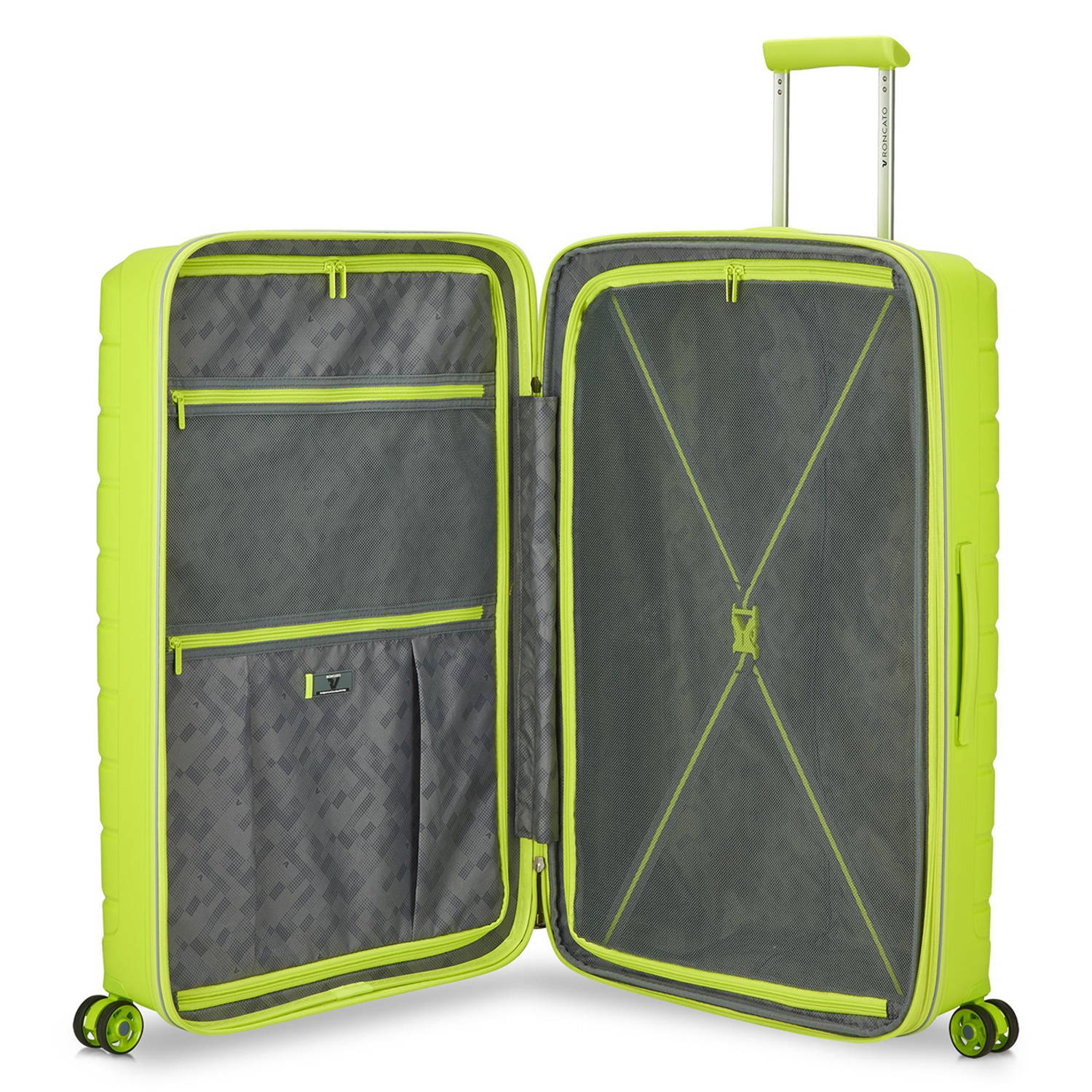 Roncato trolley B-Flying 78 cm. Expandable limegroen