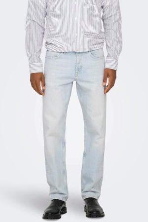 straight leg jeans ONSEDGE light blue bleached denim