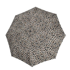paraplu A.200 Medium met panterprint bruin