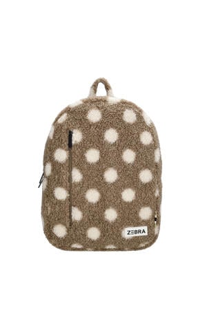 rugzak met stippen taupe