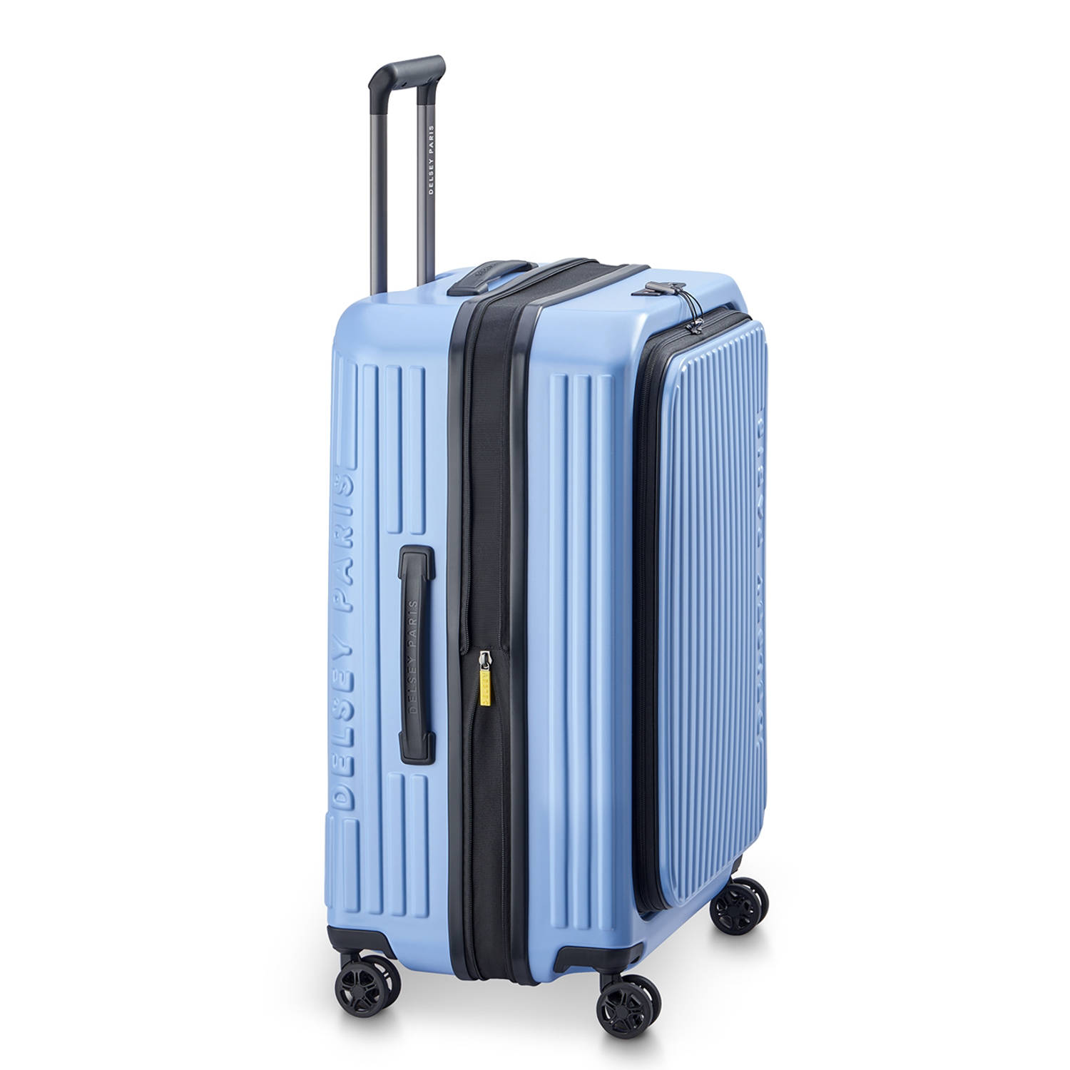Delsey trolley Securitime Zip 65 cm. lichtblauw