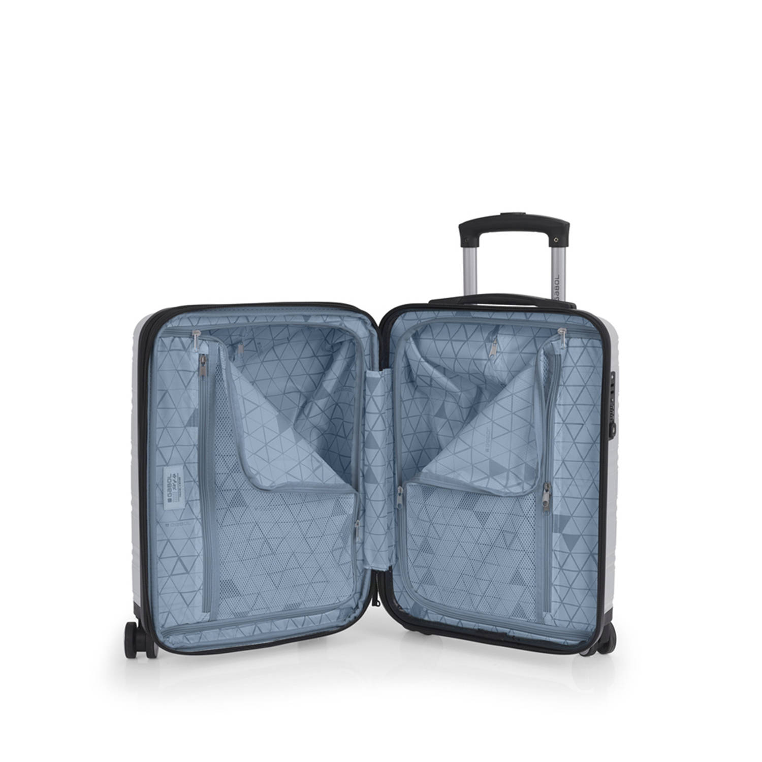 Gabol trolley Uyiko 55 cm. zilverkleurig