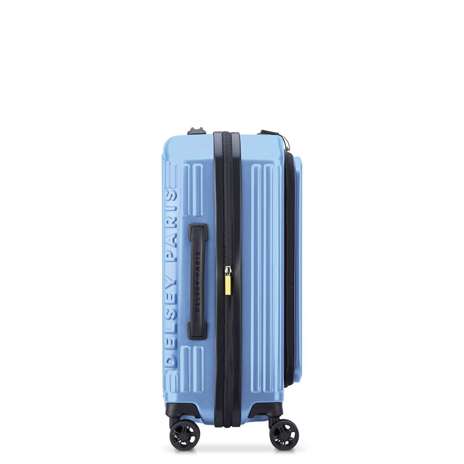 Delsey trolley Securitime Zip 55 cm. Expandable lichtblauw