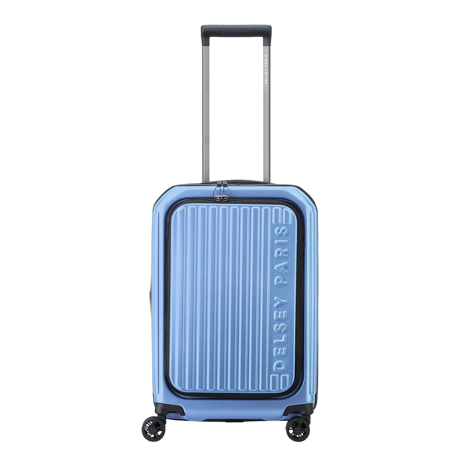 Delsey trolley Securitime Zip 55 cm. Expandable lichtblauw