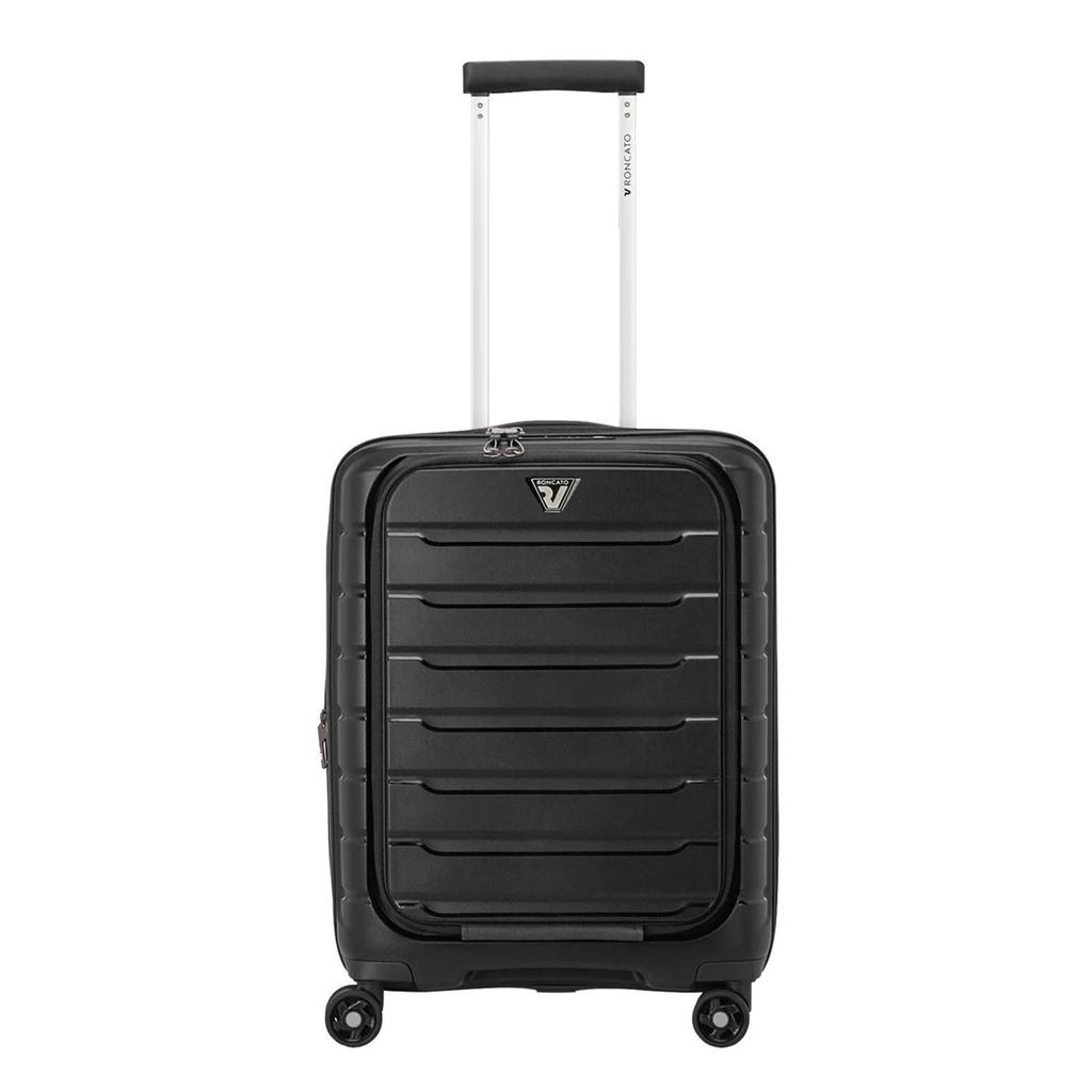 Roncato trolley B-Flying 55 cm. Front Pocket zwart