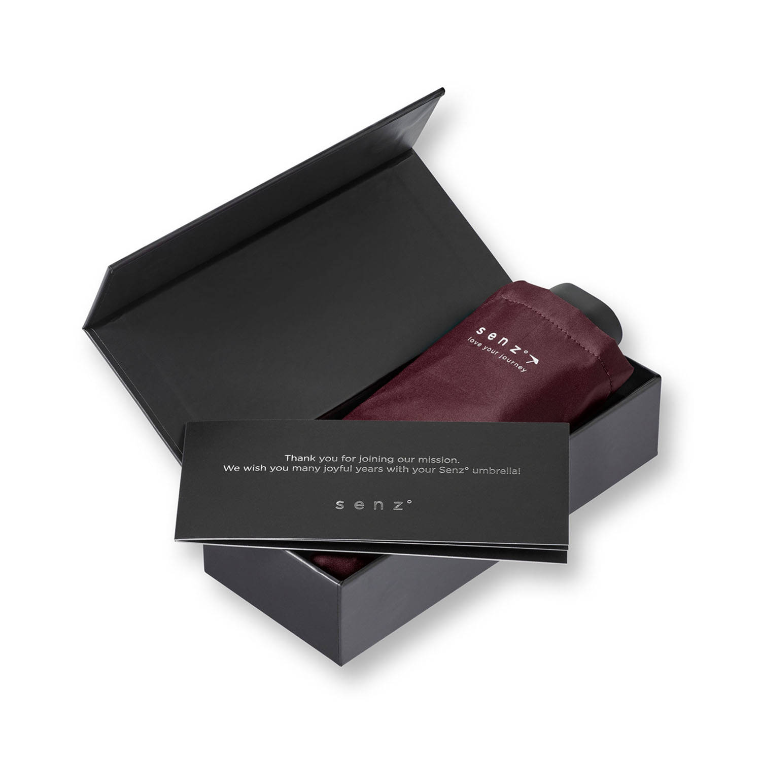 Senz stormparaplu Micro Foldable bordeauxrood