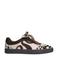 Sacha suède sneakers met koeienprint bruin