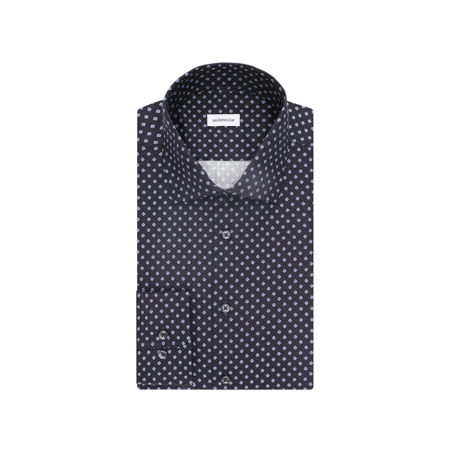Seidensticker casual overhemd donkerblauw