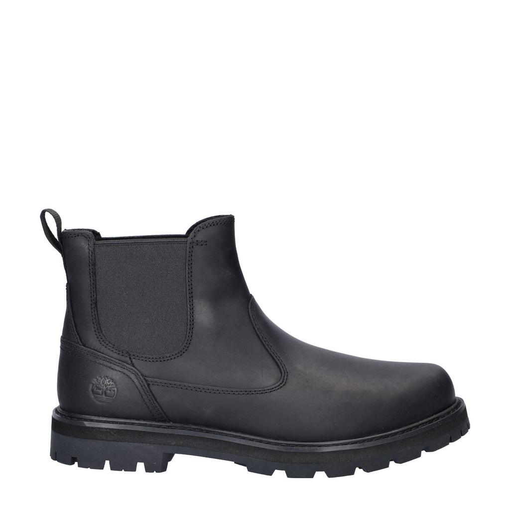 Zwarte heren Timberland nubuck chelsea boots met elastische inzet