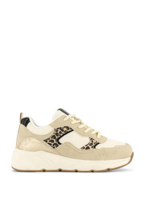 chunky sneakers beige/panter