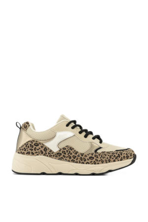 chunky sneakers beige/panter