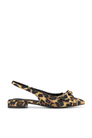 slingback loafers beige/zwart
