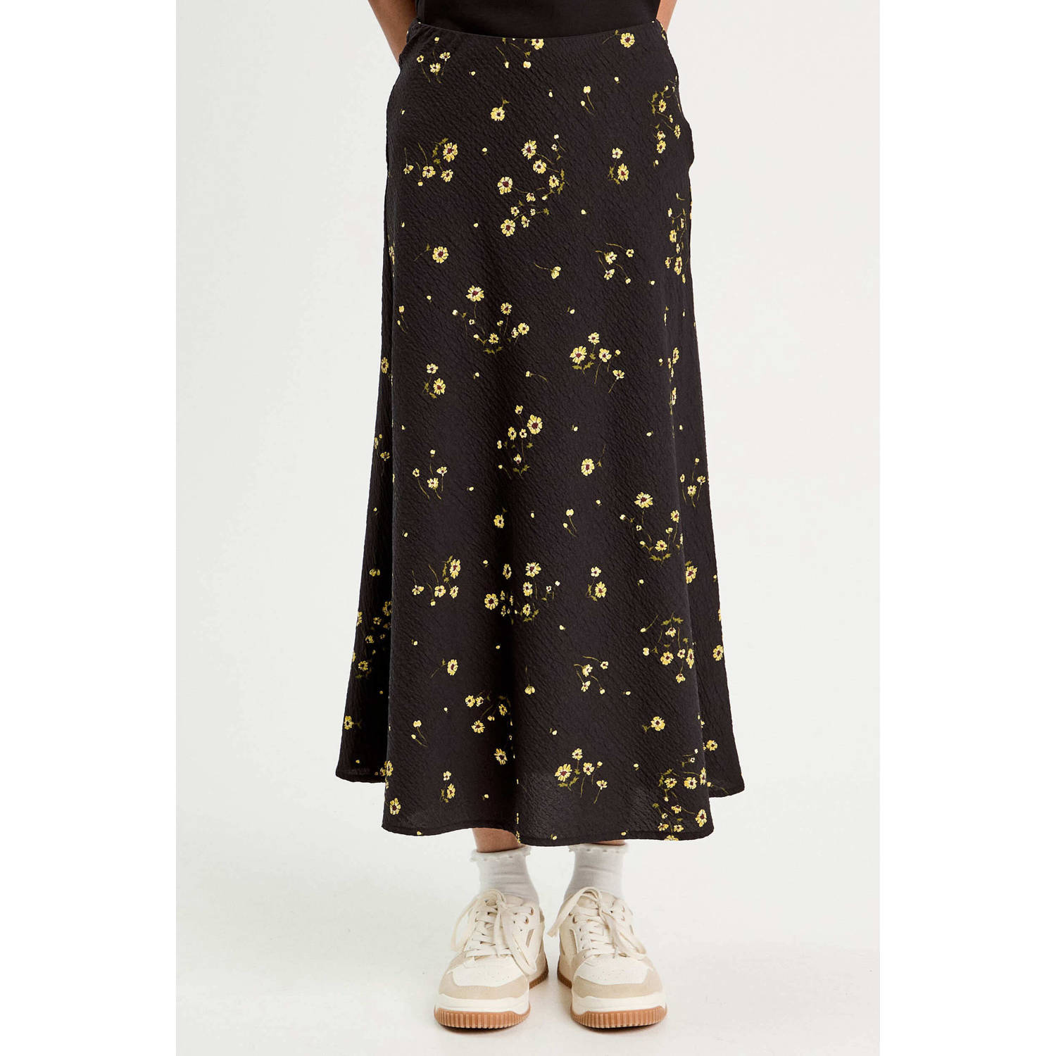 Cache midi rok zwart