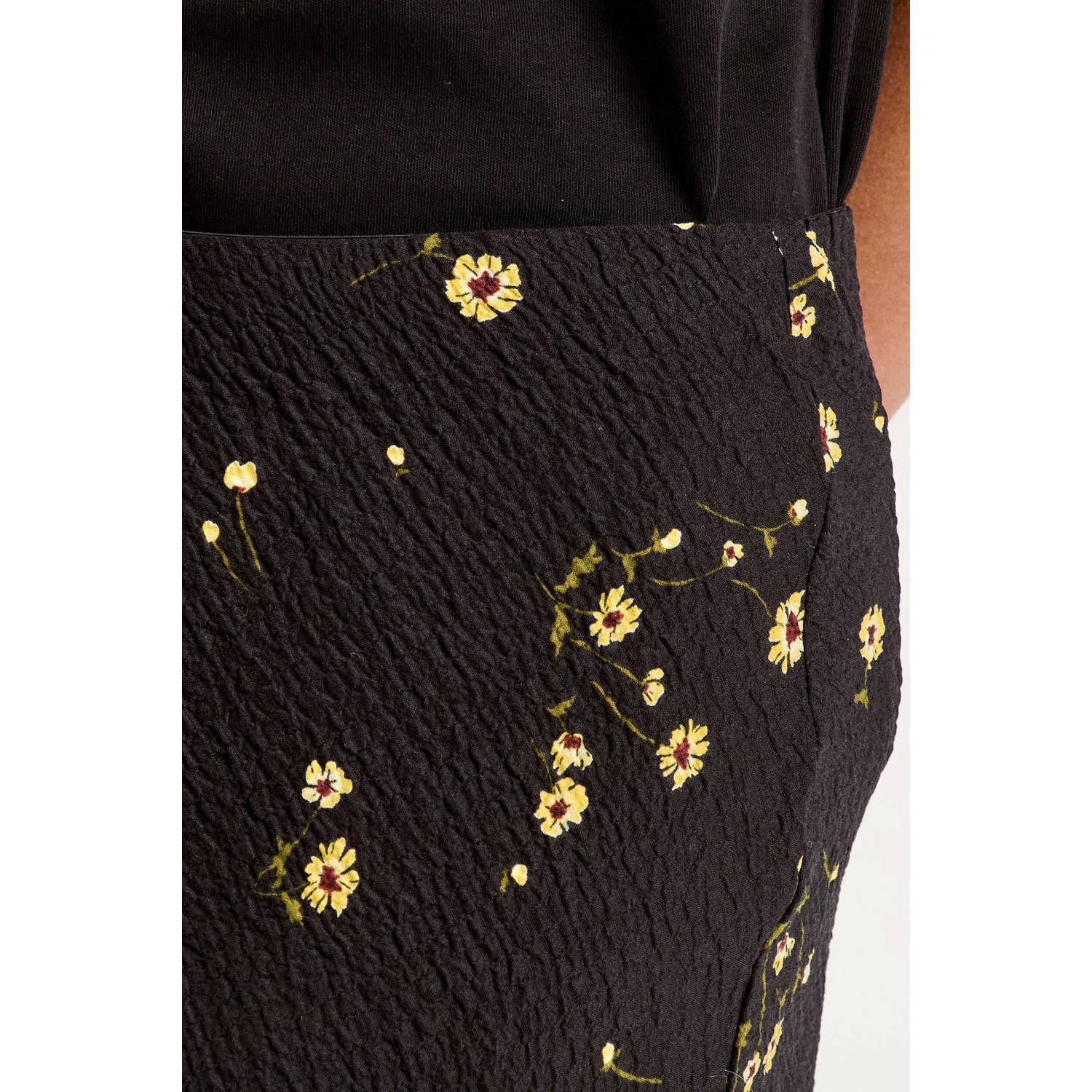 Cache midi rok zwart