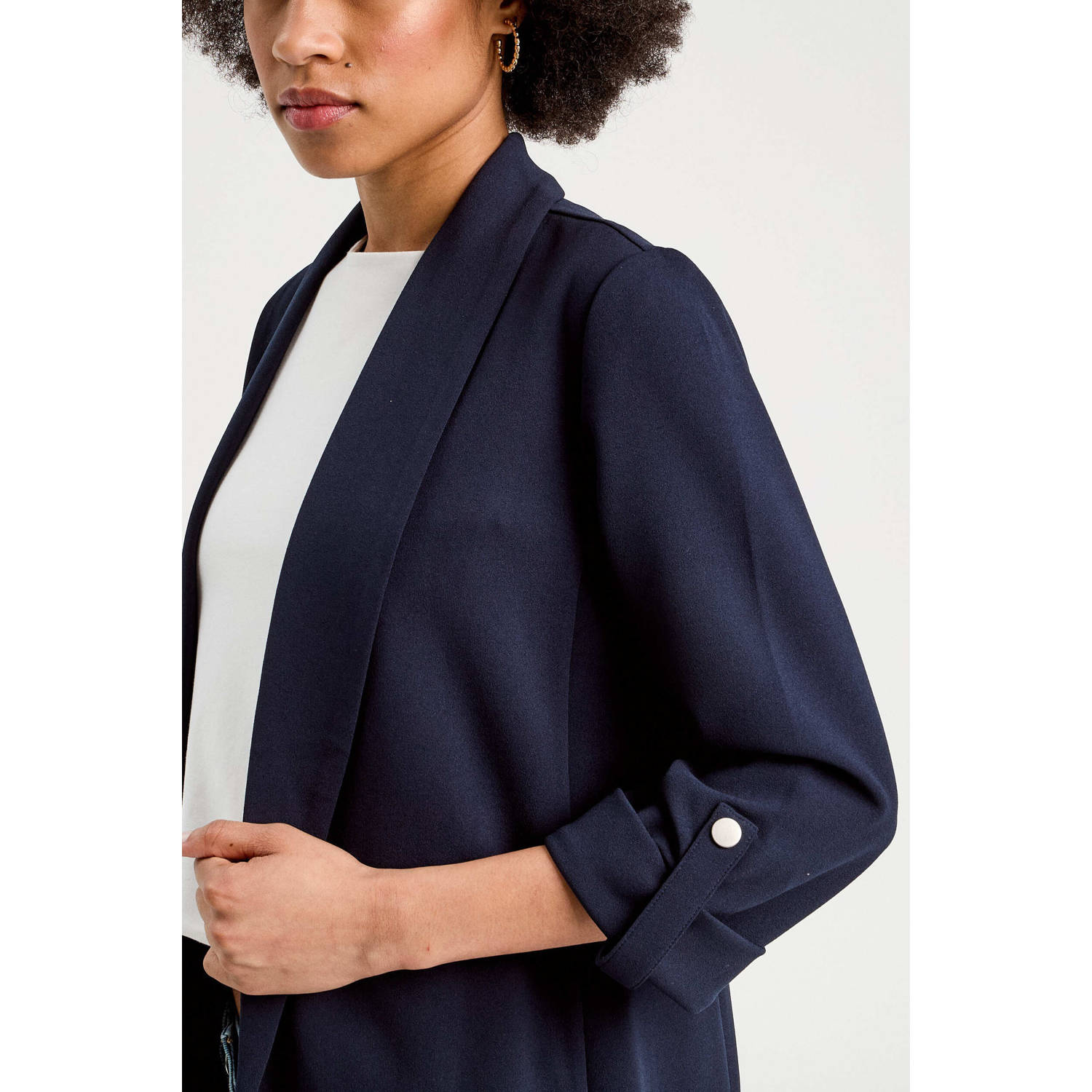 Cache getailleerde blazer donkerblauw