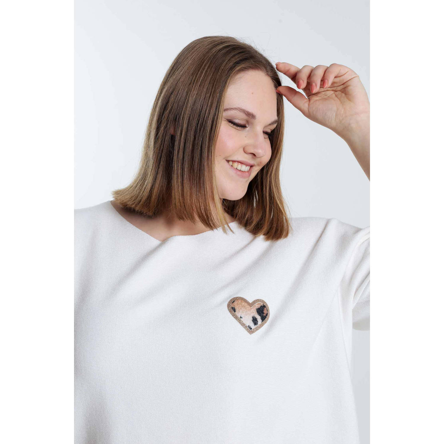 Paprika top ecru