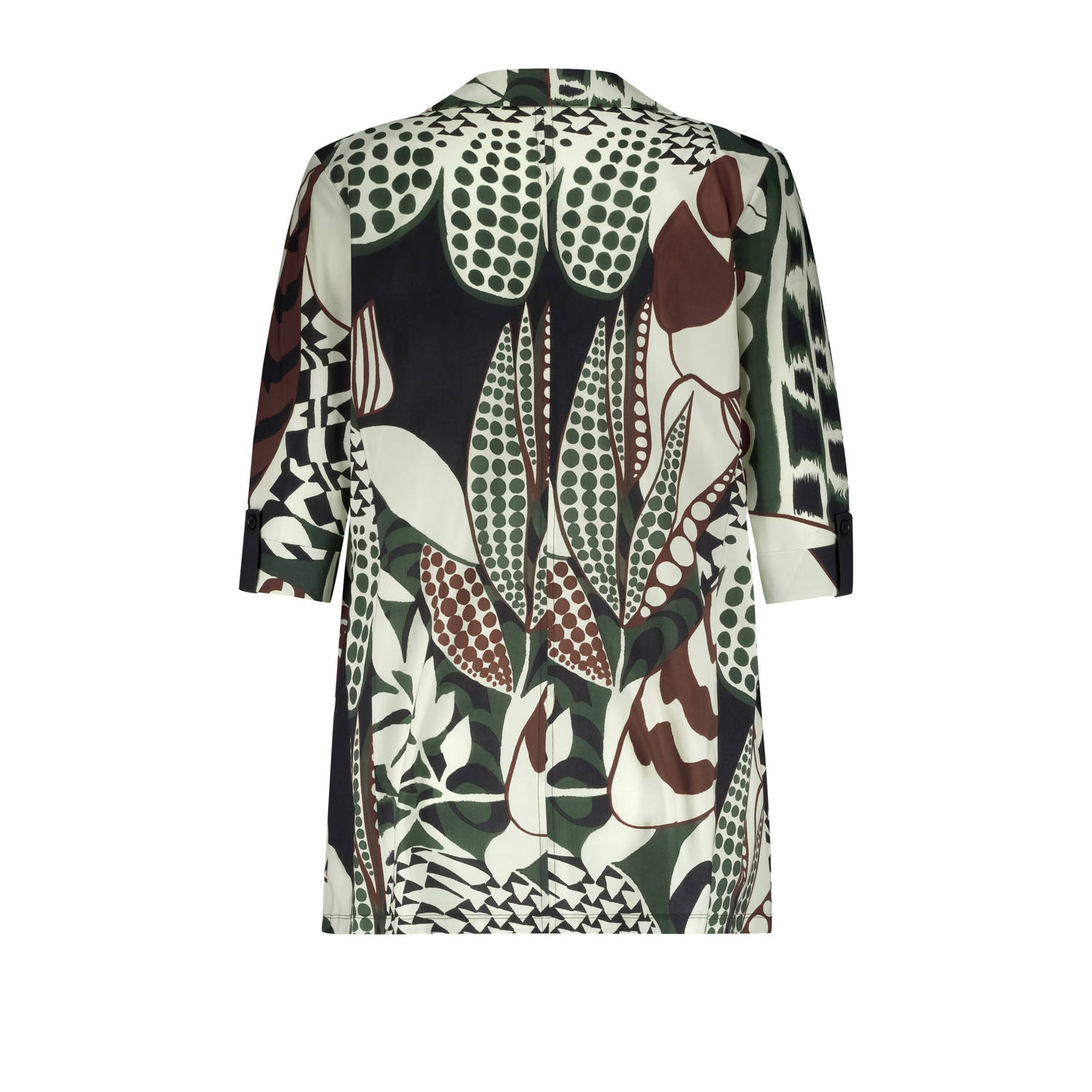 Plus Basics regular blazer ecru