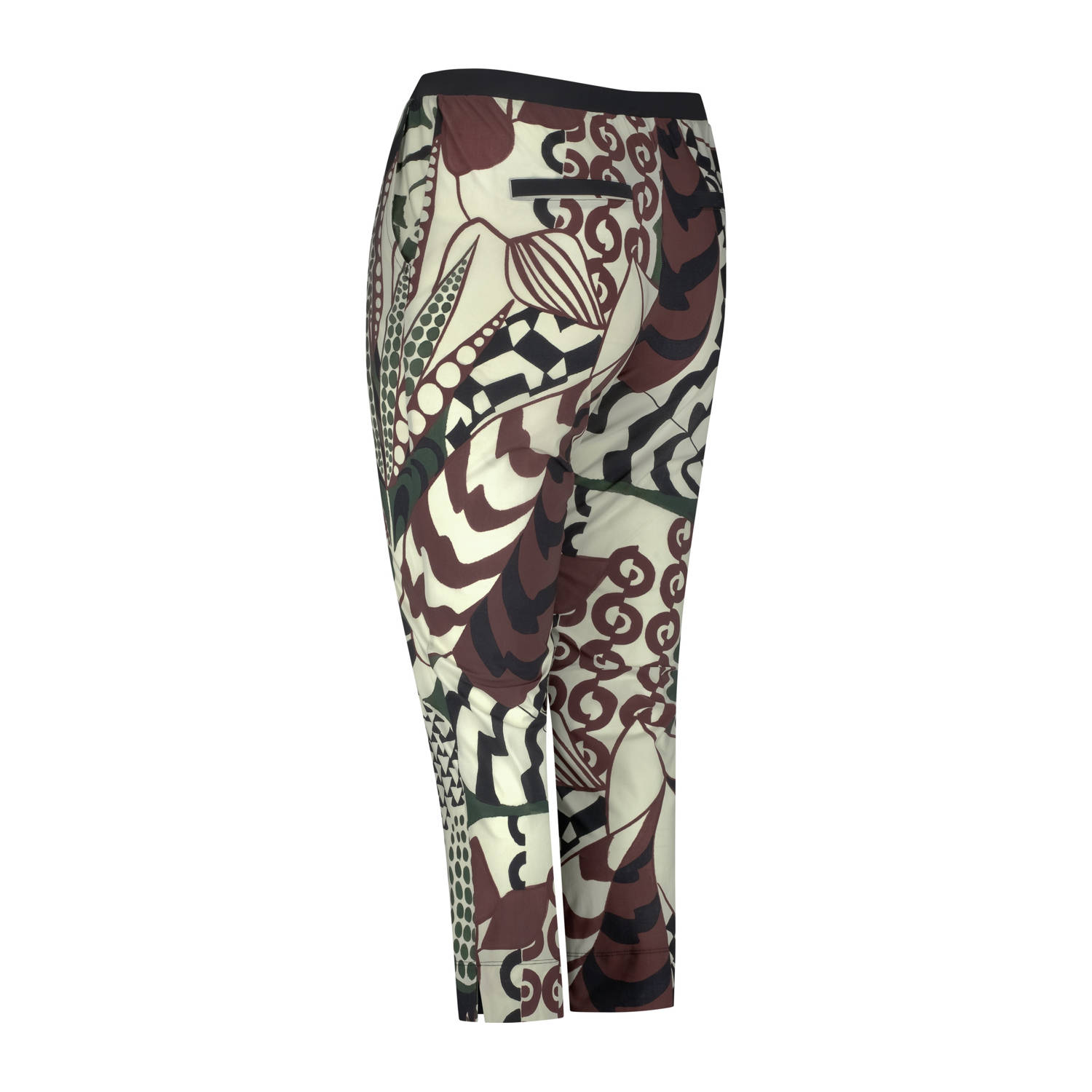 Plus Basics straight high waist broek ecru