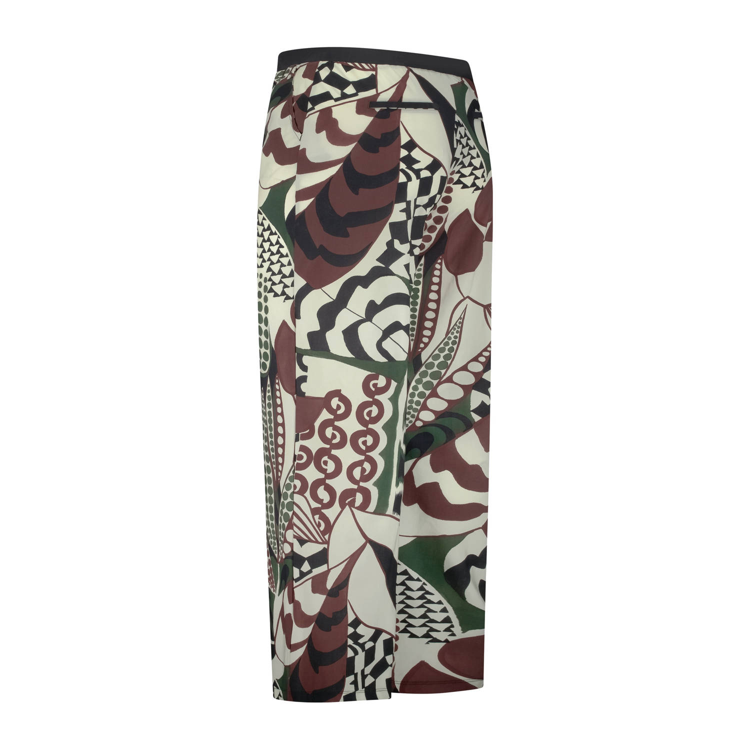 Plus Basics wide leg high waist broek ecru