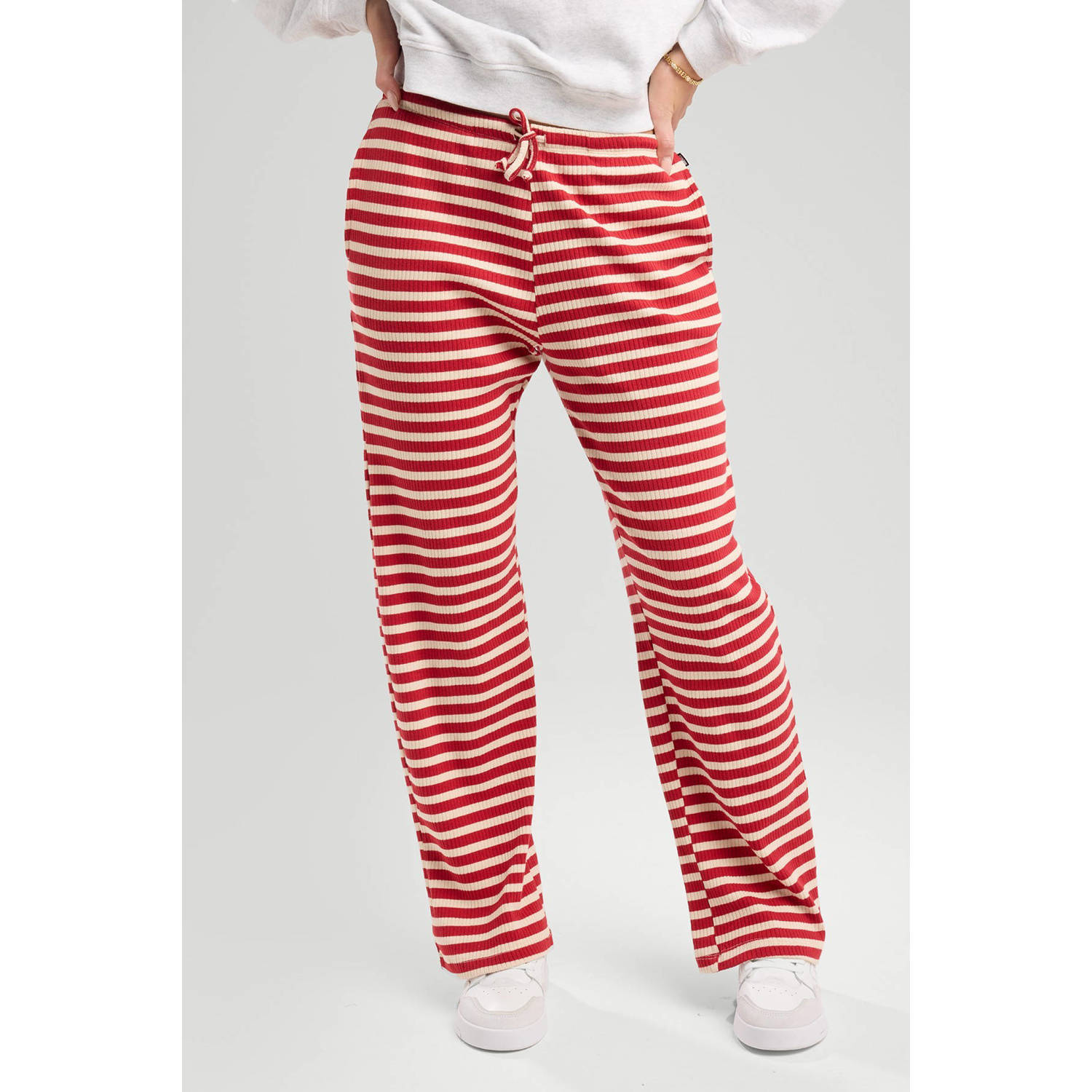America Today straight regular waist casual broek rood