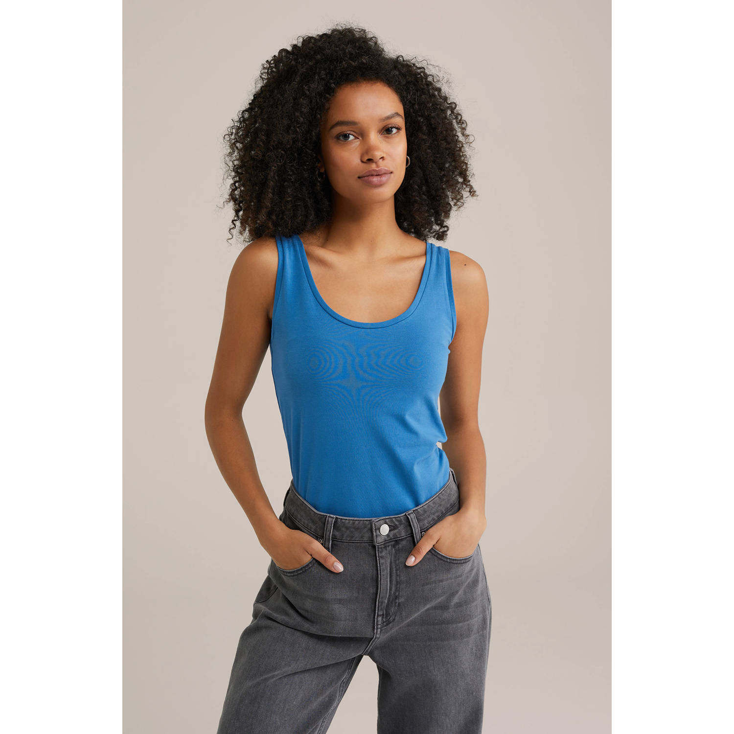 WE Fashion WE Fundamentals singlet blauw