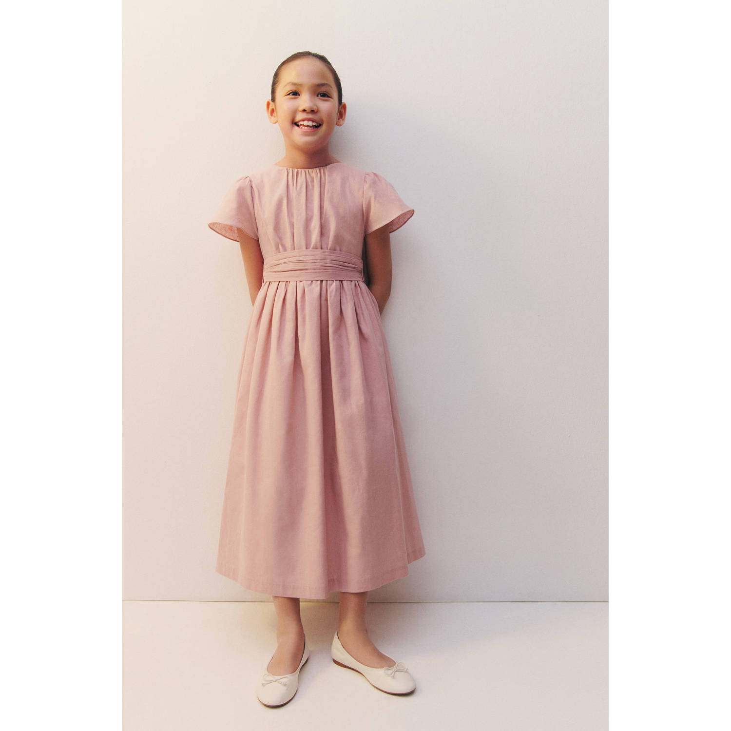 Mango Kids maxi jurk roze
