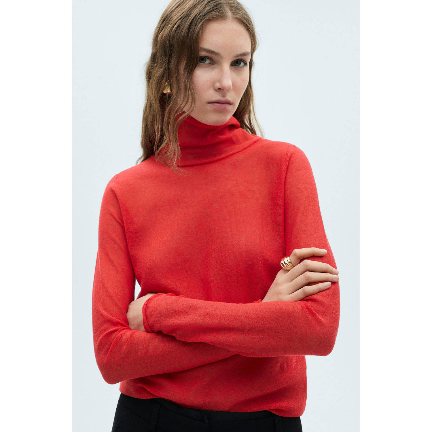 Mango pullover rood
