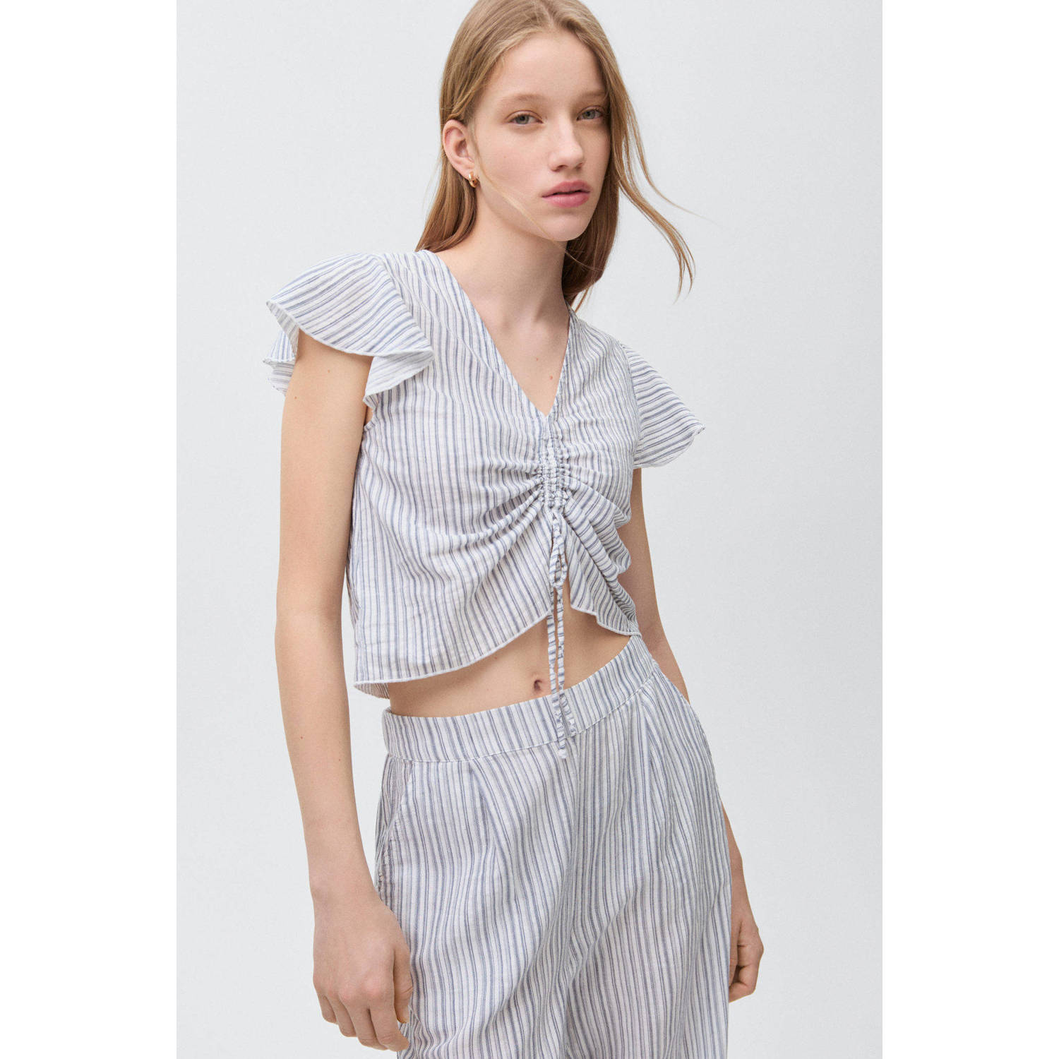 MANGO TEEN blousetop lichtblauw