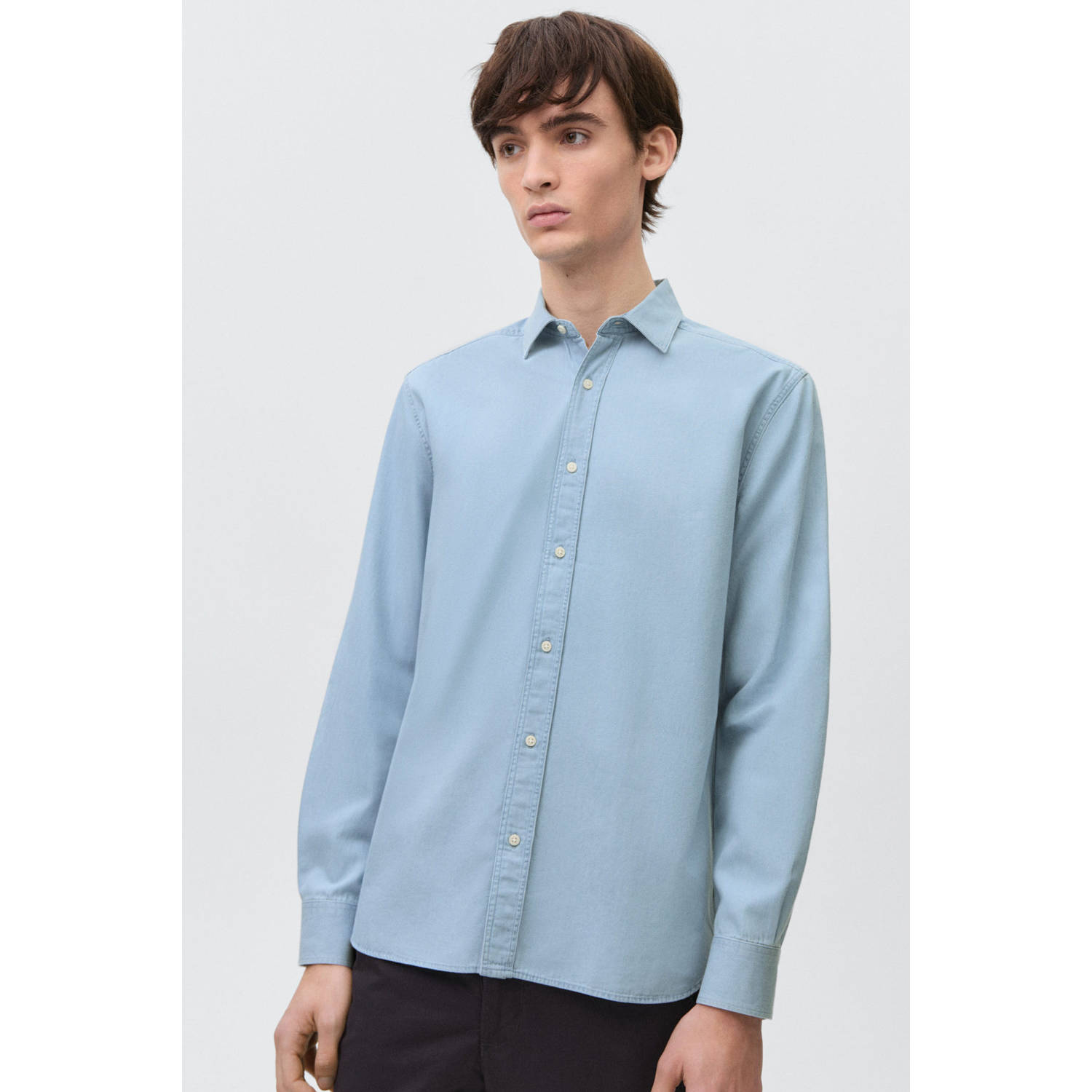 MANGO TEEN overhemd lichtblauw