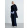 Mango trenchcoat donkerblauw