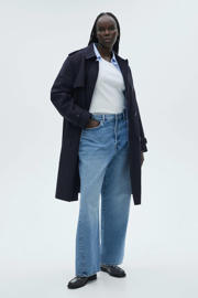thumbnail: Mango trenchcoat donkerblauw
