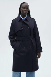 thumbnail: Mango trenchcoat donkerblauw