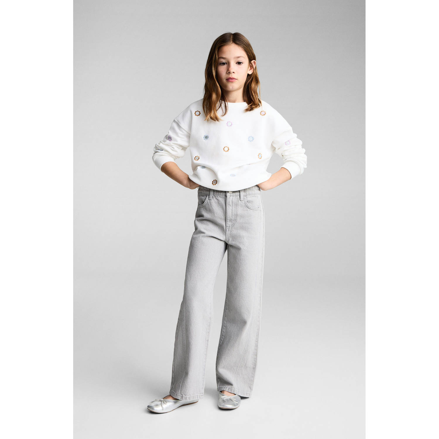 Mango Kids sweater wit