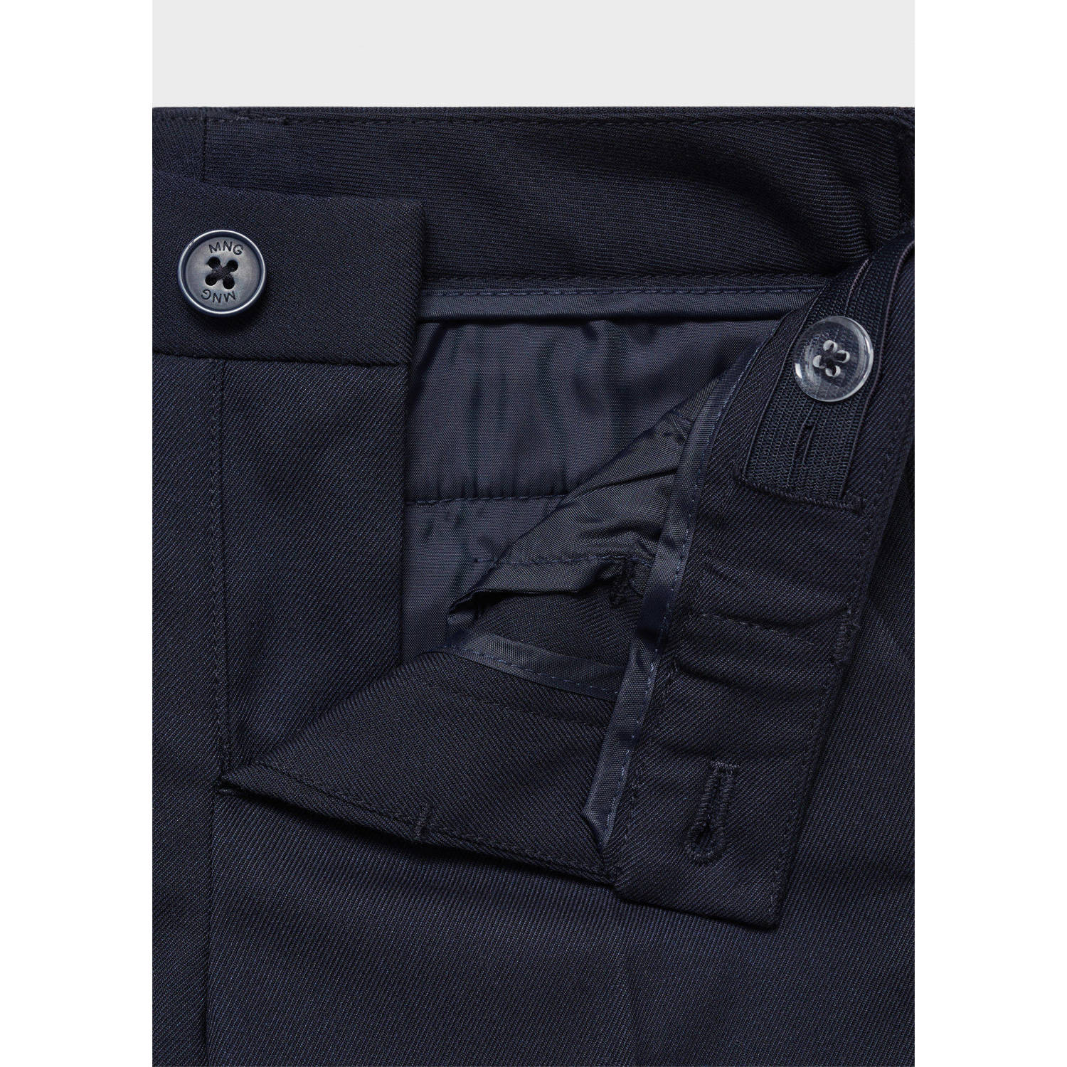 Mango Kids pantalon donkerblauw
