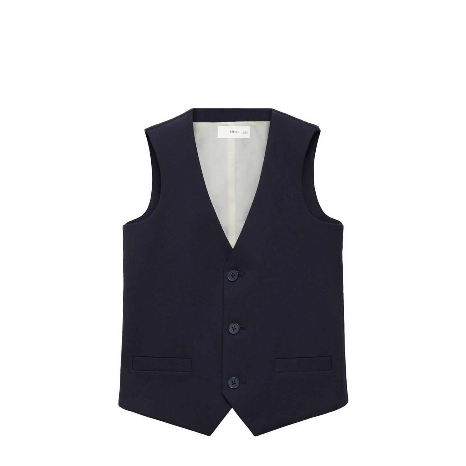 Mango Kids gilet donkerblauw