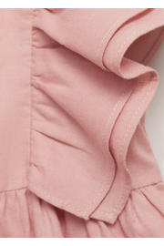 thumbnail: Mango Kids linnen newborn baby jurk met bloomer roze