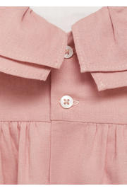 thumbnail: Mango Kids linnen newborn baby jurk met bloomer roze