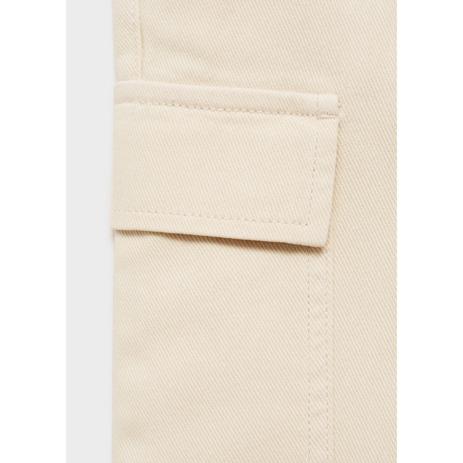 Mango Kids straight cargo broek zand